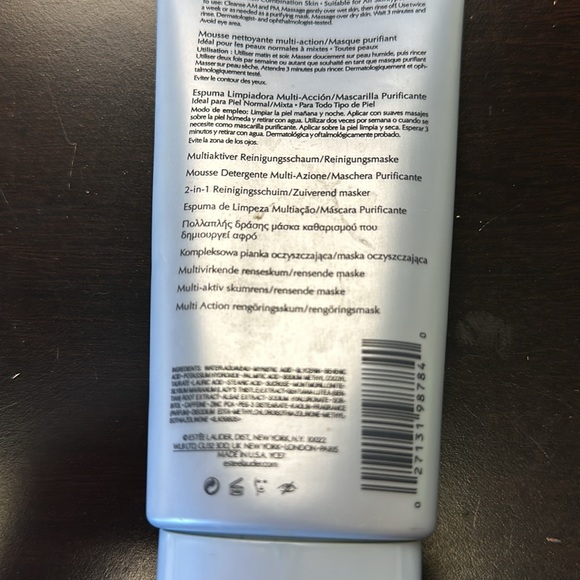 Estée Lauder Perfectly Clean 5 oz Multi Action Foam Cleanser 5 oz sealed New - Picture 5 of 8